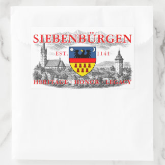 Wappen der Siebenbürger Sachsen Rechteckiger Aufkleber