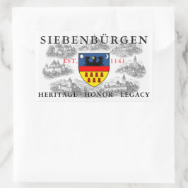 Wappen der Siebenbürger Sachsen Rechteckiger Aufkleber