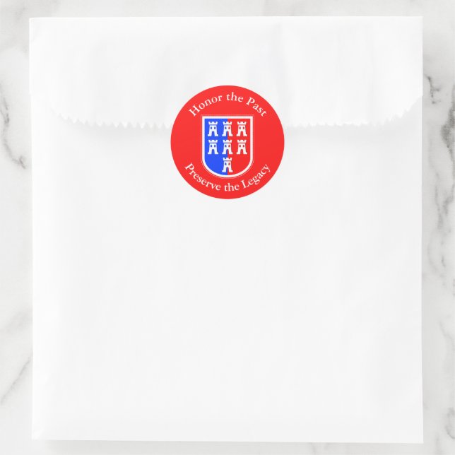 Wappen der Siebenbürger Sachsen Runder Aufkleber (Tasche)