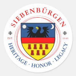 Wappen der Siebenbürger Sachsen Runder Aufkleber