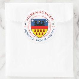 Wappen der Siebenbürger Sachsen Runder Aufkleber