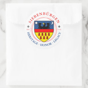 Wappen der Siebenbürger Sachsen Runder Aufkleber