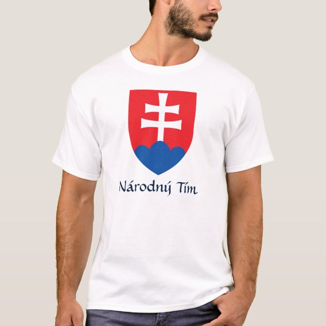 Wappen der Slowakei Národný Tím T - Shirt (Vorderseite)
