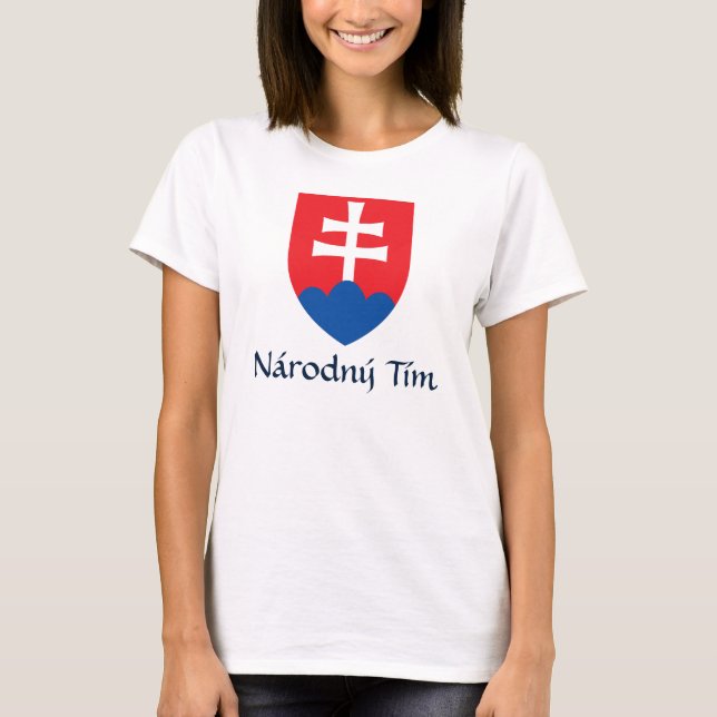 Wappen der Slowakei Národný Tím T - Shirt (Vorderseite)