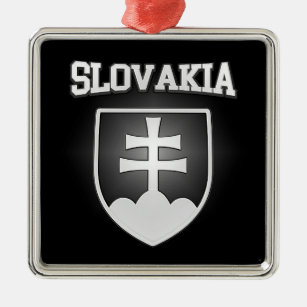 Wappen der Slowakei Ornament Aus Metall