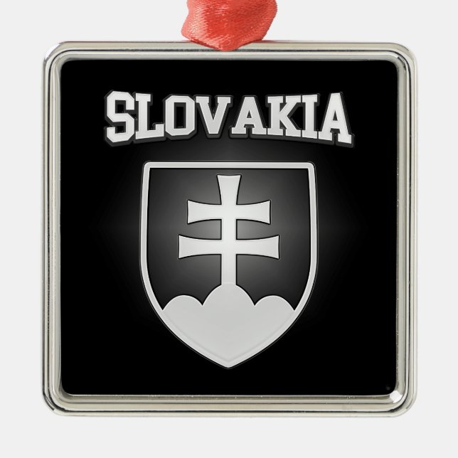 Wappen der Slowakei Ornament Aus Metall (Vorne)