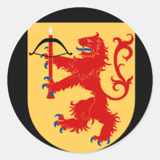 Wappen der Småland-Aufkleber Runder Aufkleber