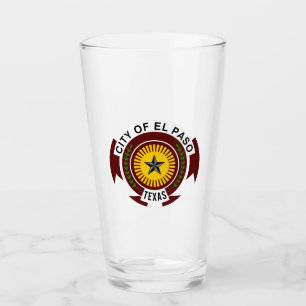 Wappen der Stadt El Paso, Texas Glas