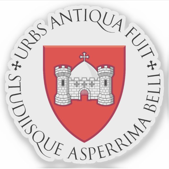 Wappen der Stadt Limerick Aufkleber (Vorderseite)