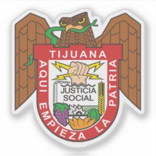 Wappen der Stadt Tijuana, Mexiko Aufkleber