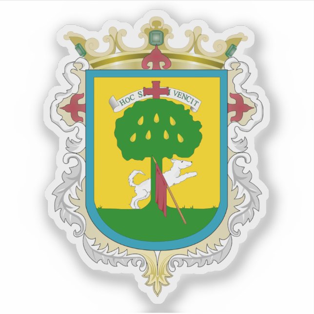 Wappen der Stadt Zapopan, Mexiko Aufkleber (Vorderseite)
