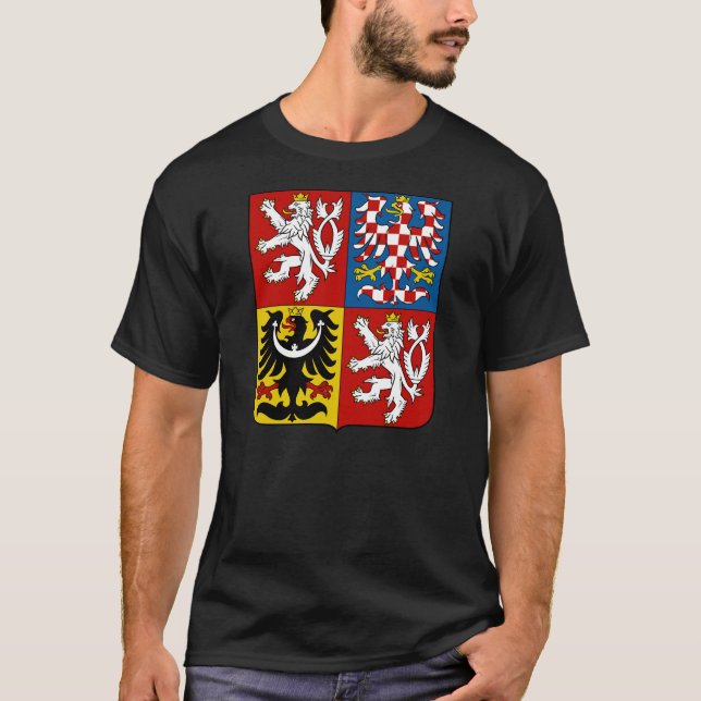 Wappen der Tschechischen Republik T-Shirt (Vorderseite)