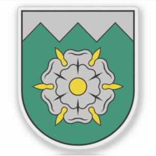 Wappen der Tukums Municipality, Lettland Aufkleber