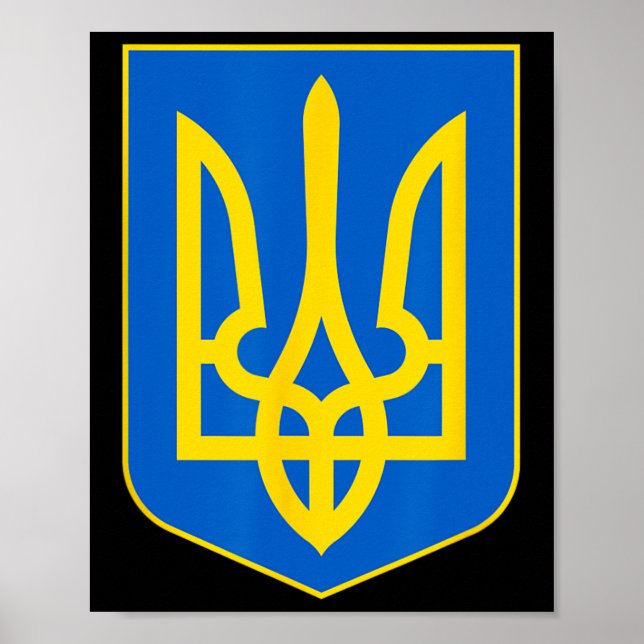 Wappen der Ukraine 1 Poster (Vorne)