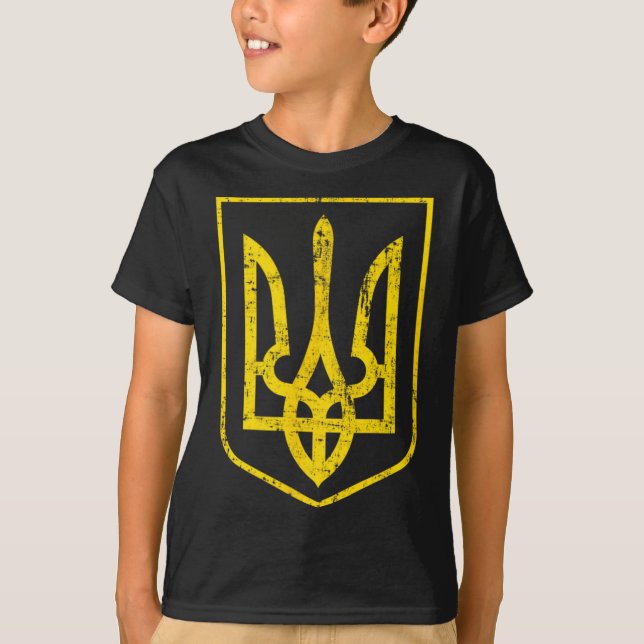Wappen der Ukraine 4  T-Shirt (Vorderseite)