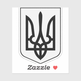 Wappen der Ukraine Aufkleber