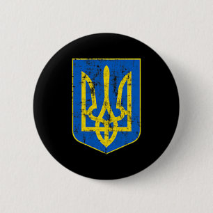 Wappen der Ukraine Button