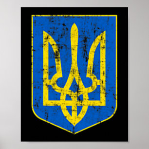 Wappen der Ukraine Poster