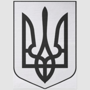 Wappen der Ukraine Seidenpapier