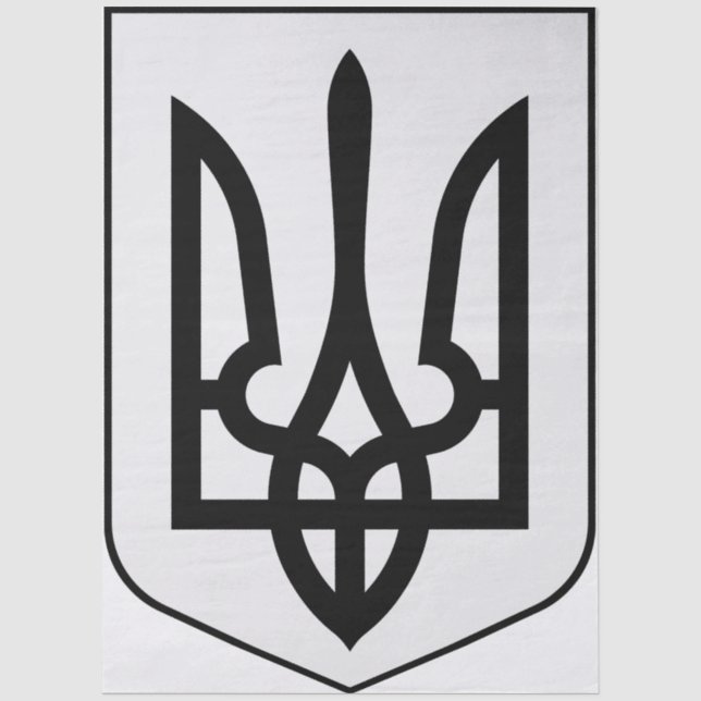 Wappen der Ukraine Seidenpapier (Vorderseite)