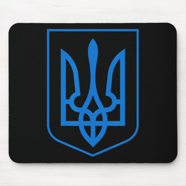 Wappen der Ukraine - Slava Ukraini 1  Mousepad (Vorne)