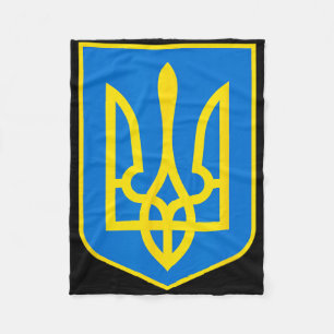 Wappen der Ukraine - Slava Ukraini 2  Fleecedecke
