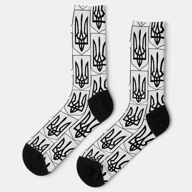 Wappen der Ukraine Socken (Linkes Detail)