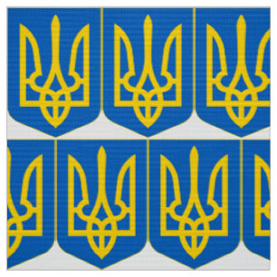 Wappen der Ukraine Stoff