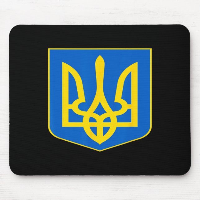 Wappen der Ukraine Ukrainisches Emblem Symbol  Mousepad (Vorne)
