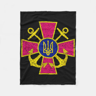 Wappen der ukrainischen Marine Ukraine Marine Stre Fleecedecke