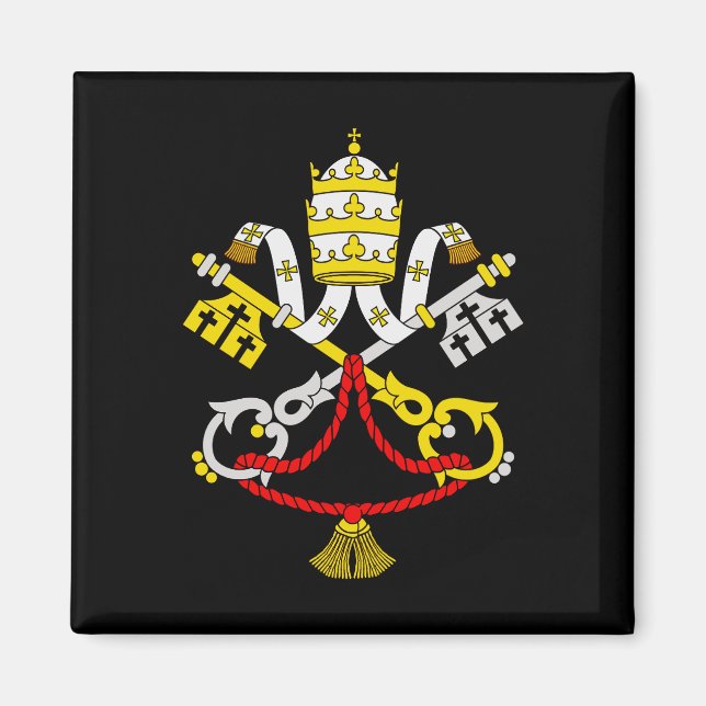 Wappen der Vatikanstadt Magnet (Vorne)