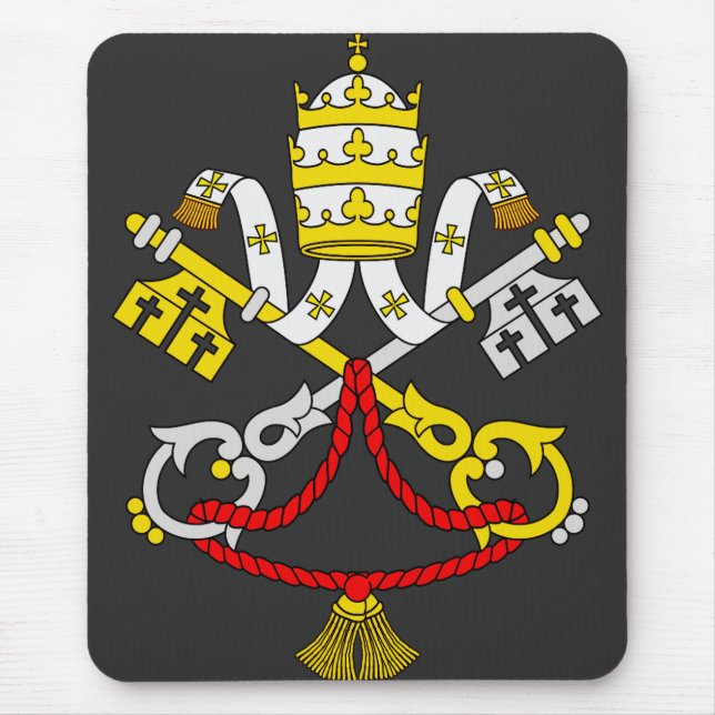 Wappen der Vatikanstadt Mousepad (Vorne)