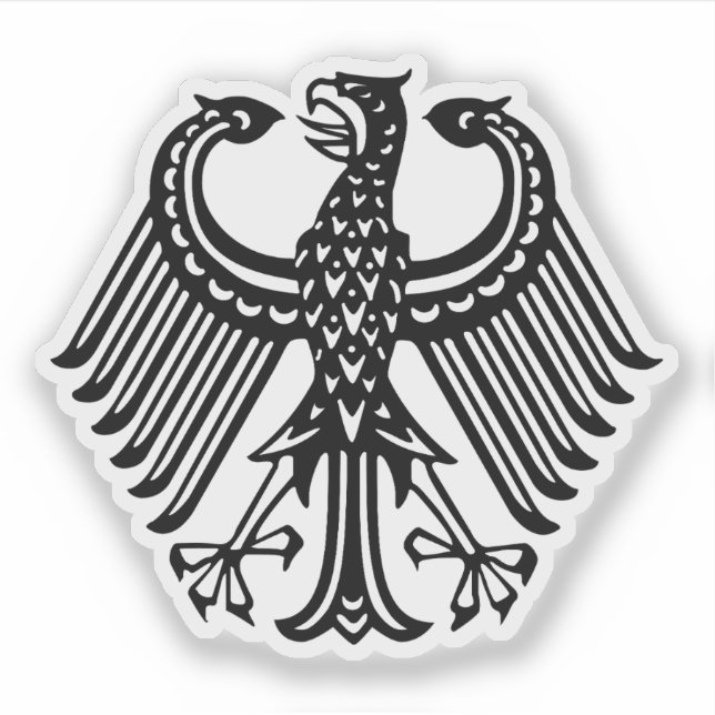 Wappen der Weimarer Republik, Deutschland - v4 Aufkleber (Vorderseite)