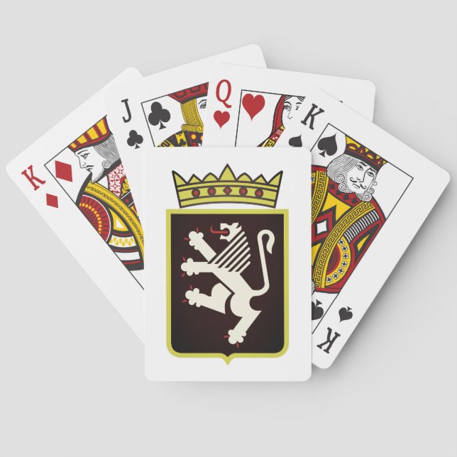 Wappen des Aostatals (Italien) Spielkarten (Rückseite)