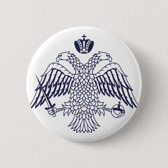 Wappen des byzantinischen Volkes Button (Vorderseite)