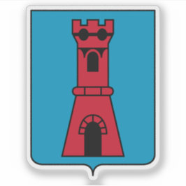 Wappen des Castello von Serravalle Aufkleber