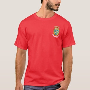 Wappen des dänischen T - Shirt