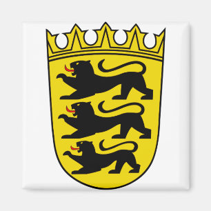 Wappen des deutschen Staat Baden-Württemberg Magnet