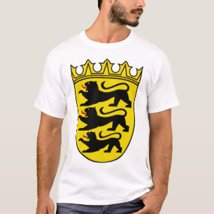 Wappen des deutschen Staat Baden-Württemberg T-Shirt