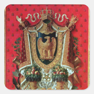 Wappen des französischen Reiches Quadratischer Aufkleber
