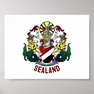 Wappen des Fürstentums Seeland Poster