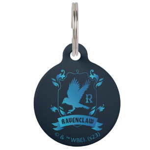 Wappen des Hauses RAVENCLAW™ mit Ornamenten Haustiermarke