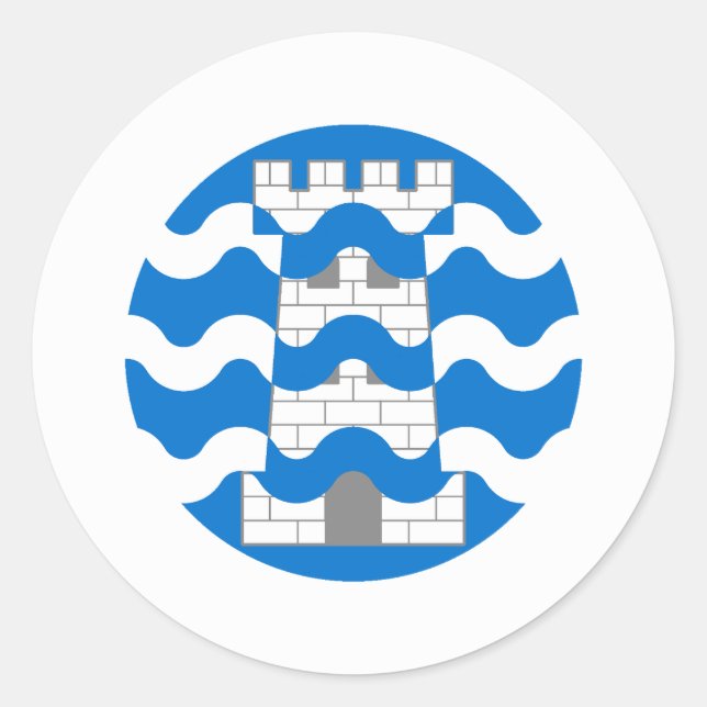 Wappen des Kantons Bard's Keep Runder Aufkleber (Vorderseite)
