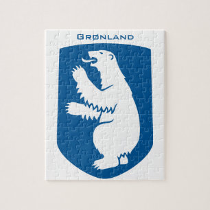 Wappen des Königreichs Dänemark für Grönland in al Puzzle