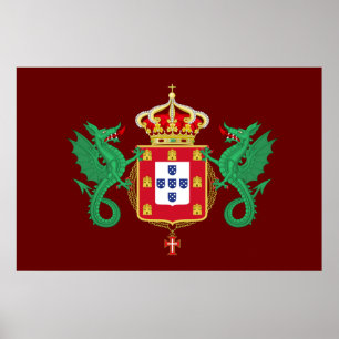 Wappen des Königreichs Portugal 1640-1910 Poster