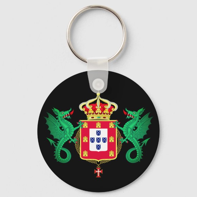 Wappen des Königreichs Portugal 1640-1910 Schlüsselanhänger (Vorderseite)