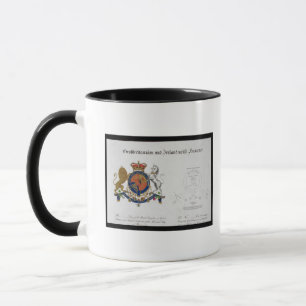 Wappen des Königs des Vereinigten Königreichs vo Tasse