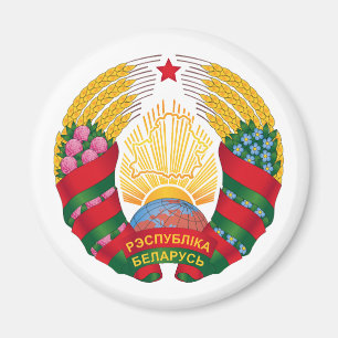 Wappen des Landes Belarus Symbol Emblem Magnet