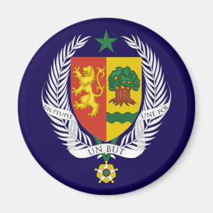 Wappen des Landes Senegal Symbol Emblem Flagge Magnet