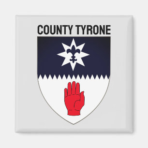 Wappen des Landkreises Tyrone, Nordirland Ma Magnet